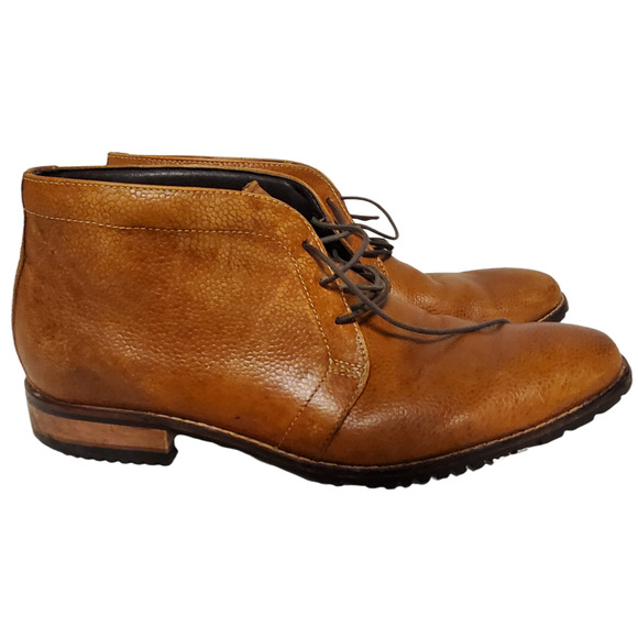 Cole Haan Brown Pebbled Leather Mens Lace Up Ankle Boots Size 11 M main image 5